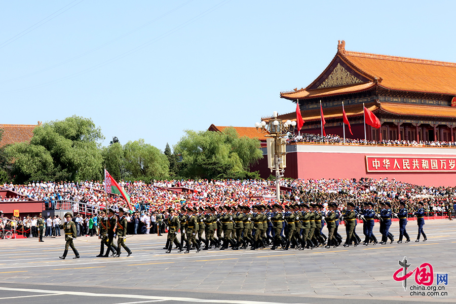 白俄羅斯軍隊方隊[組圖]